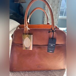 Cavalcanti Brown Leather Tote Bag